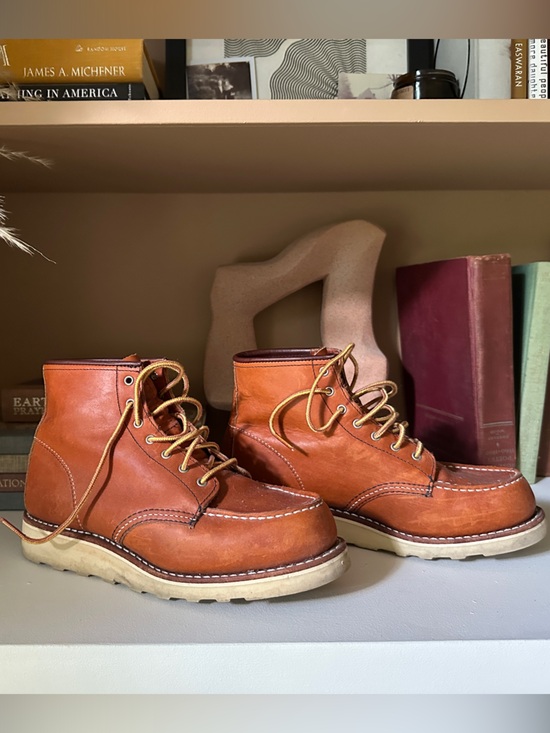 Red Wing Shoes Shoes - Red Wing Shoes Leather Lace-Up Boots in Chestnut Brown